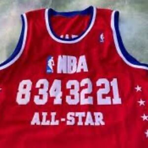 Vintage Mitchell & Ness Red Hardwood Classics Jersey